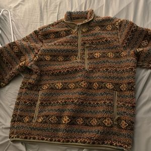 J Crew Nordic Sherpa fleece pullover